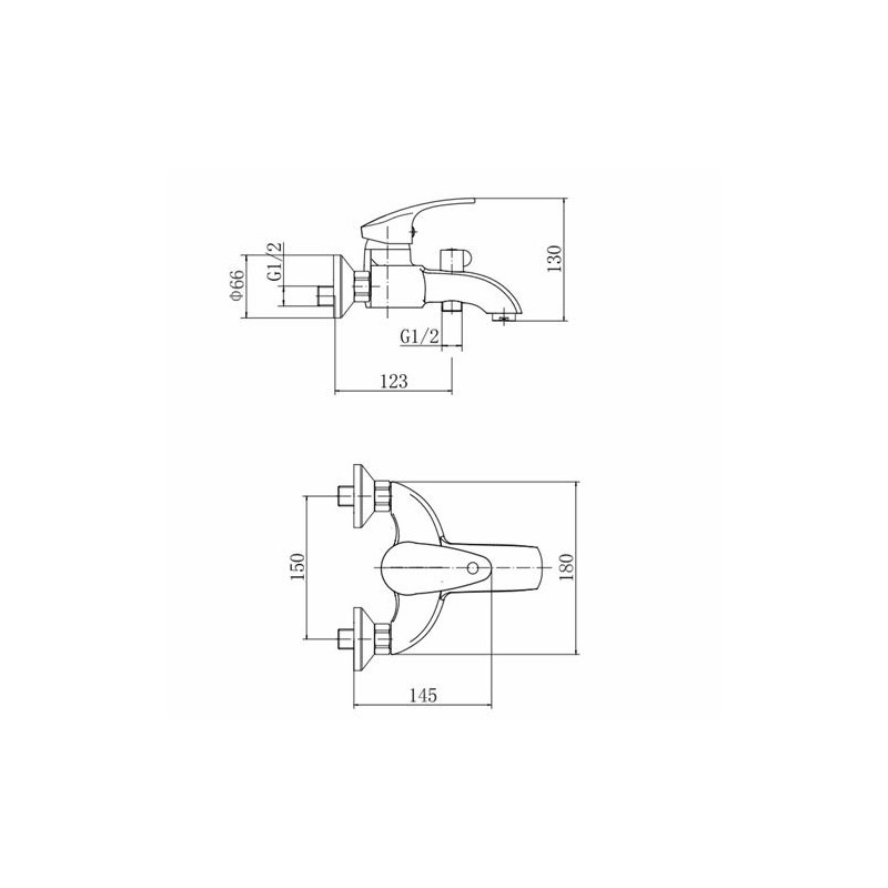 Смеситель Fashun A3221 хром размеры
