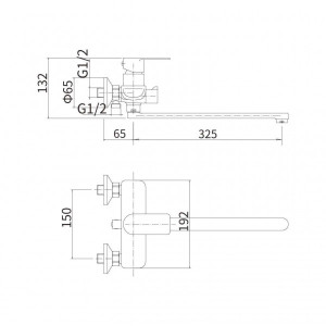 Смеситель Fashun A52219 сатин размеры