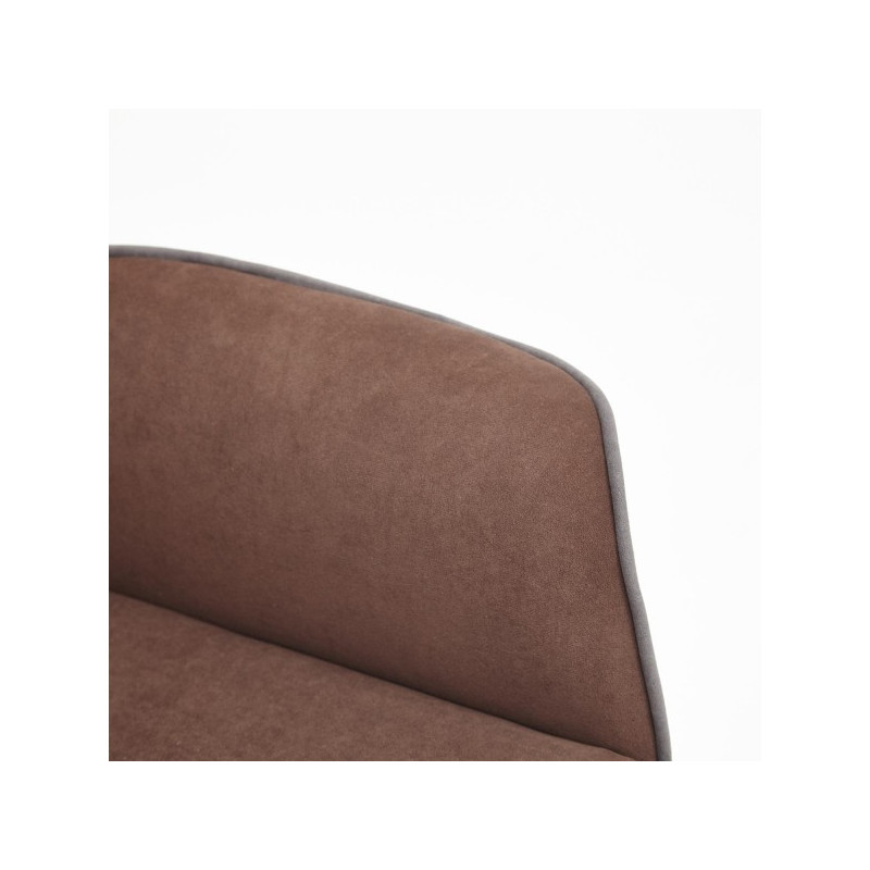 Кресло компьютерное Tetchair Charm коричневый (флок) подлокотник