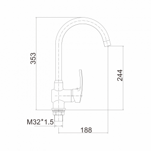 Смеситель Fashun A4066 хром размеры