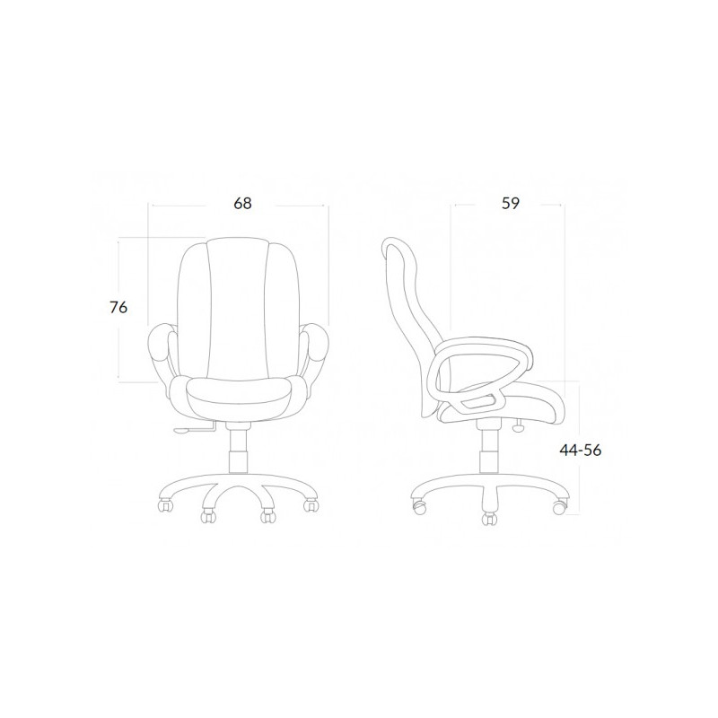 Кресло геймерское DikLine KD37H черный/серый/оранжевый схема