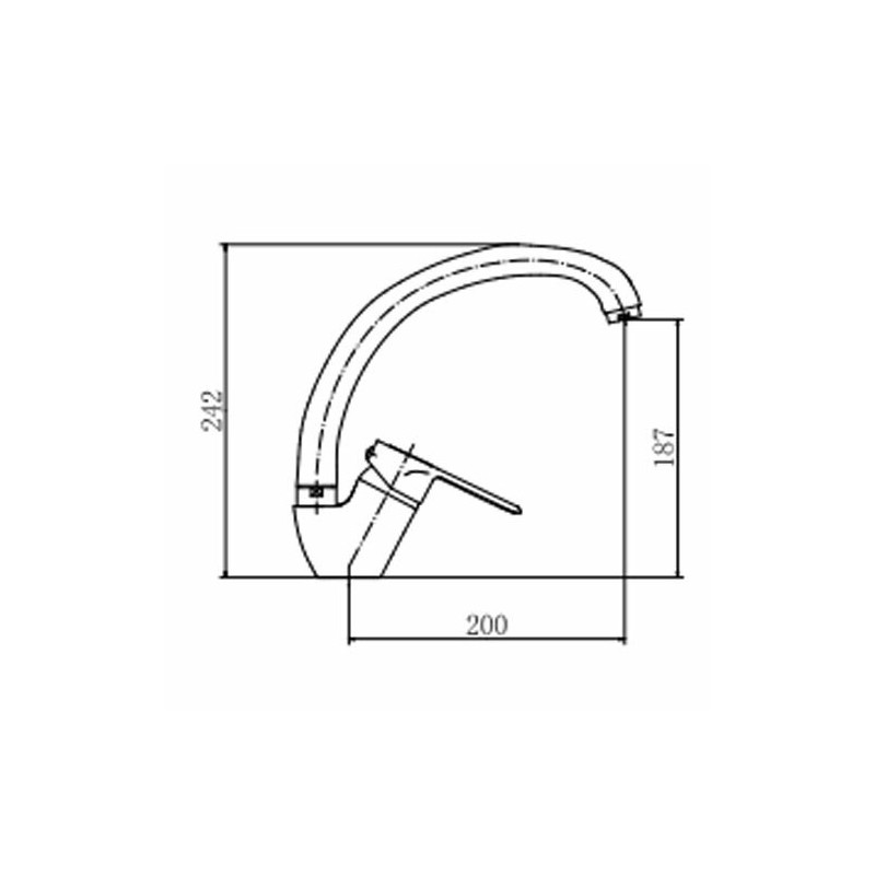 Смеситель Fashun A4104 хром размеры