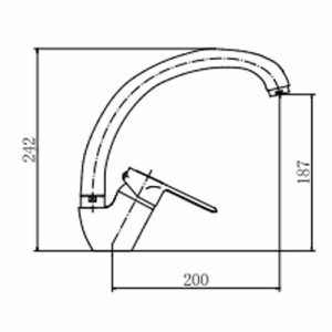 Смеситель Fashun A4104 хром размеры