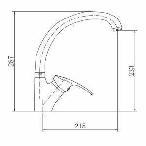 Смеситель Fashun A4106 хром размеры