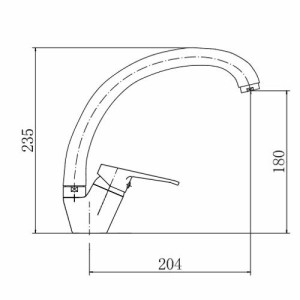 Смеситель Fashun A4113 хром размеры