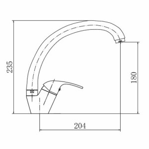 Смеситель Fashun A4115 хром размеры