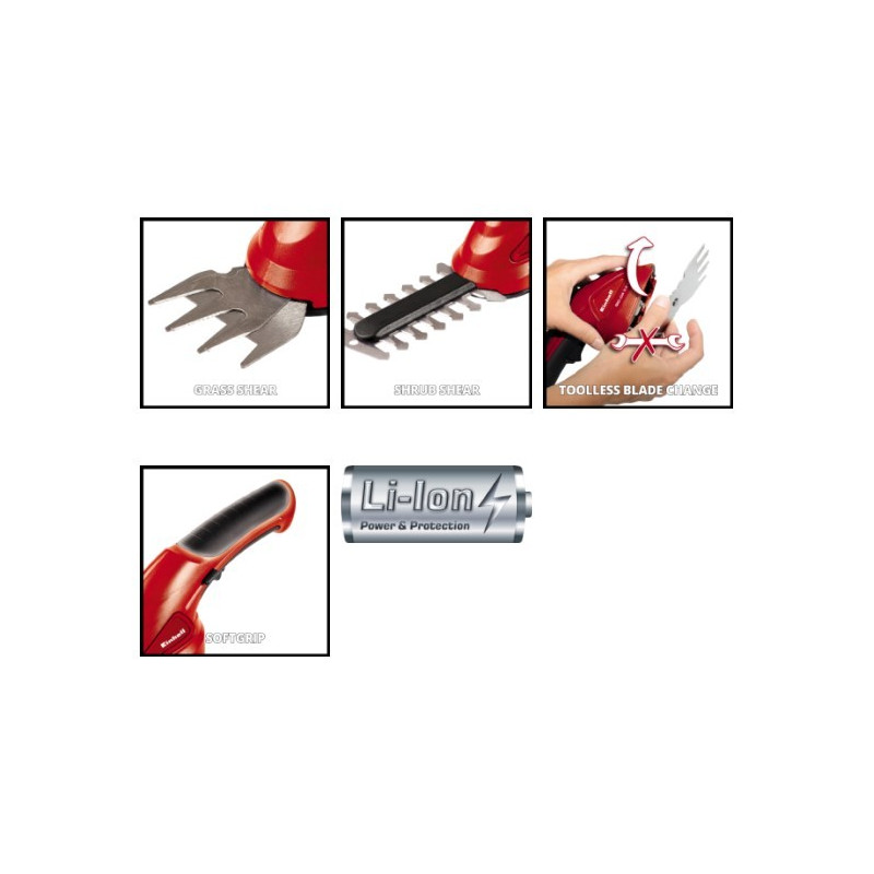 Ножницы-кусторез Einhell GС-CG 3,6 Li WT параметры