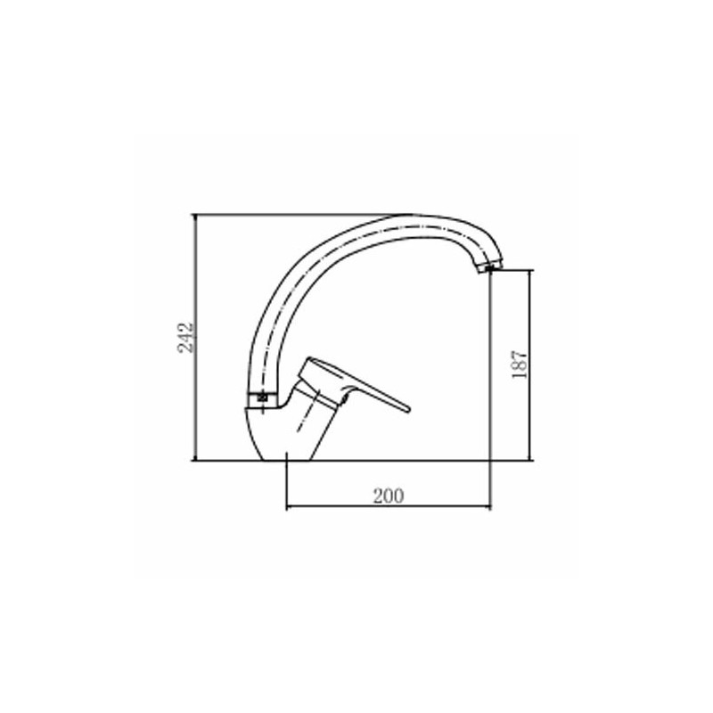 Смеситель Fashun A4156 хром размеры
