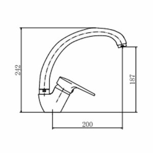 Смеситель Fashun A4156 хром размеры