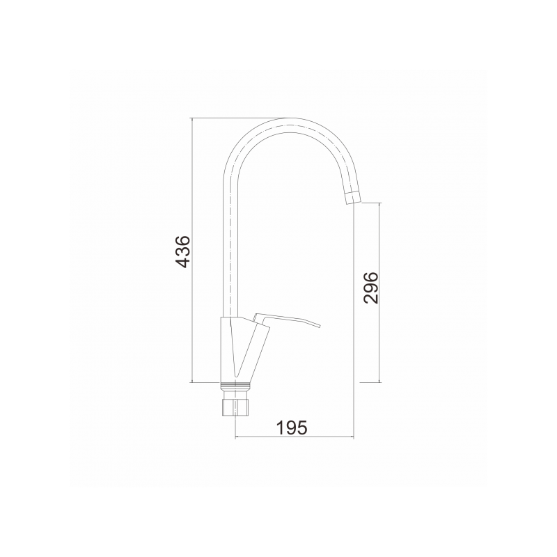 Смеситель Fashun A4158 хром