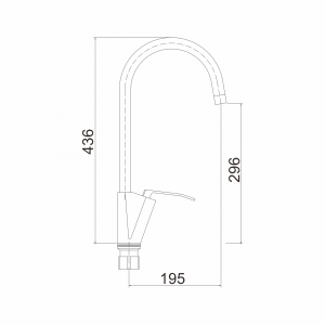 Смеситель Fashun A4158 хром