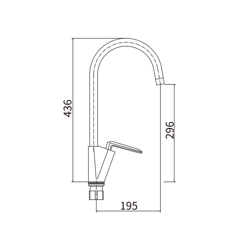 Смеситель Fashun A4161 хром размеры
