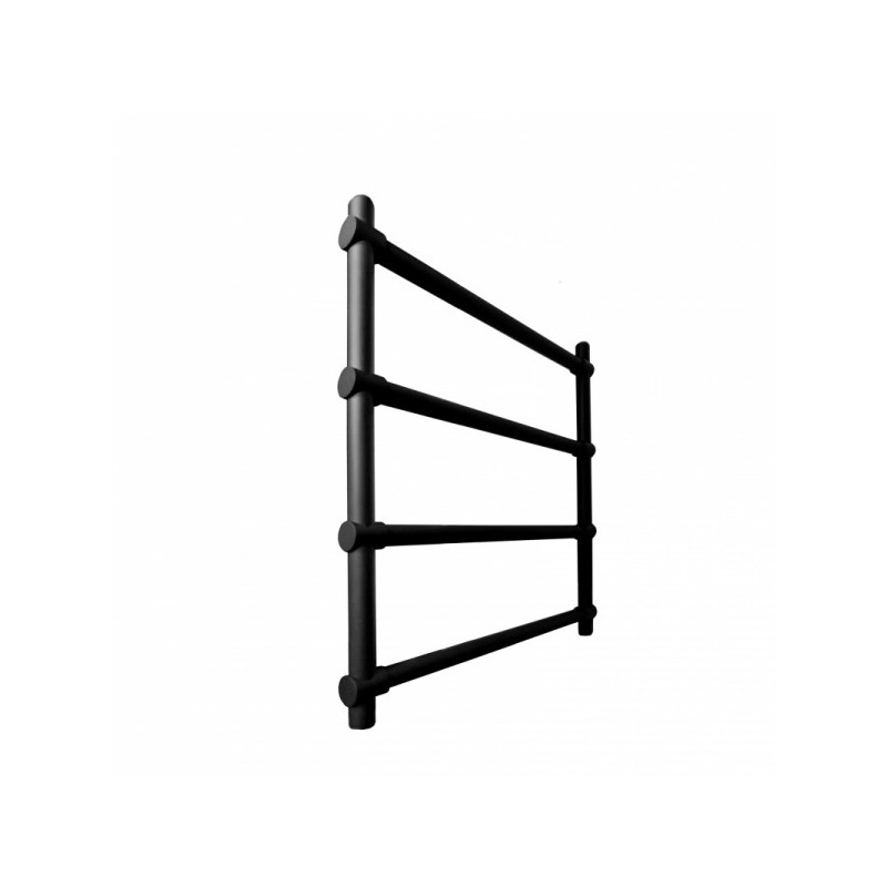 Полотенцесушитель Fincopper FCL 500x630 НП (1/2") черный сбоку