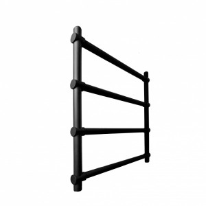 Полотенцесушитель Fincopper FCL 500x630 НП (1/2") черный сбоку