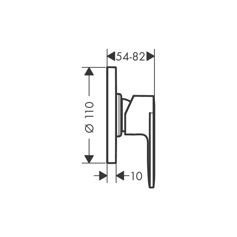 Смеситель Hansgrohe Vernis Blend 71649000 хром -