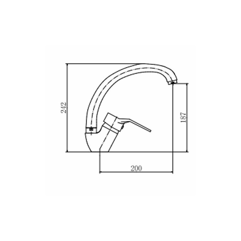 Смеситель Fashun A4163-2 хром размеры