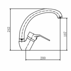 Смеситель Fashun A4163-2 хром размеры