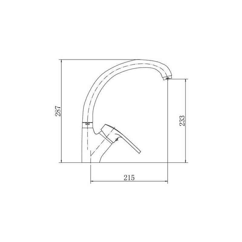 Смеситель Fashun A4166 хром размеры