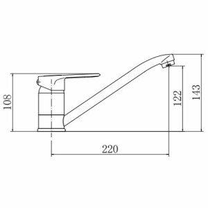 Смеситель Fashun A4204 хром