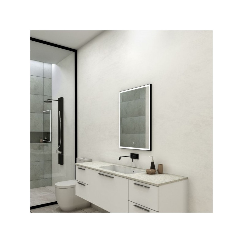 Зеркало Континент Frame Led 70x100 Black в интерьере