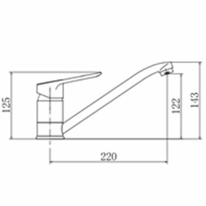 Смеситель Fashun A4207 хром размеры