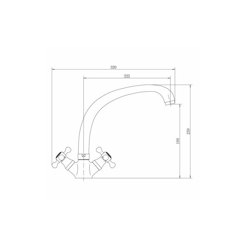 Смеситель Fashun A4219 хром размеры