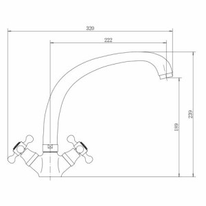 Смеситель Fashun A4219 хром размеры
