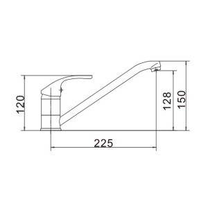 Смеситель Fashun A4236 хром размеры