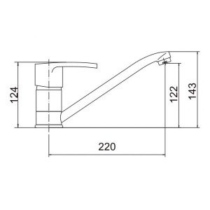 Смеситель Fashun A4265 хром размеры