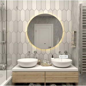 Зеркало Континент Ajour Led 60х60 (теплая подсветка)