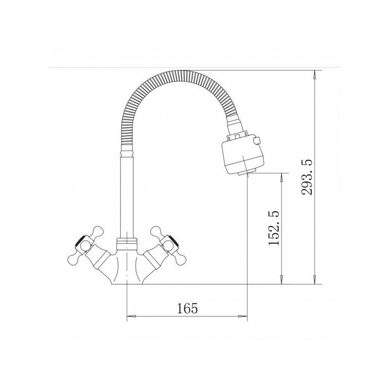 Смеситель Fashun A4319 хром размеры