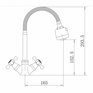 Смеситель Fashun A4319 хром размеры