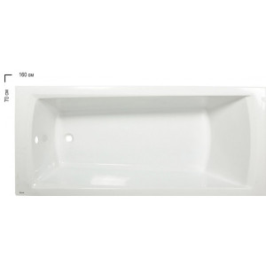 Ванна акриловая Ravak Domino Plus 160х70 (с ножками) - размеры