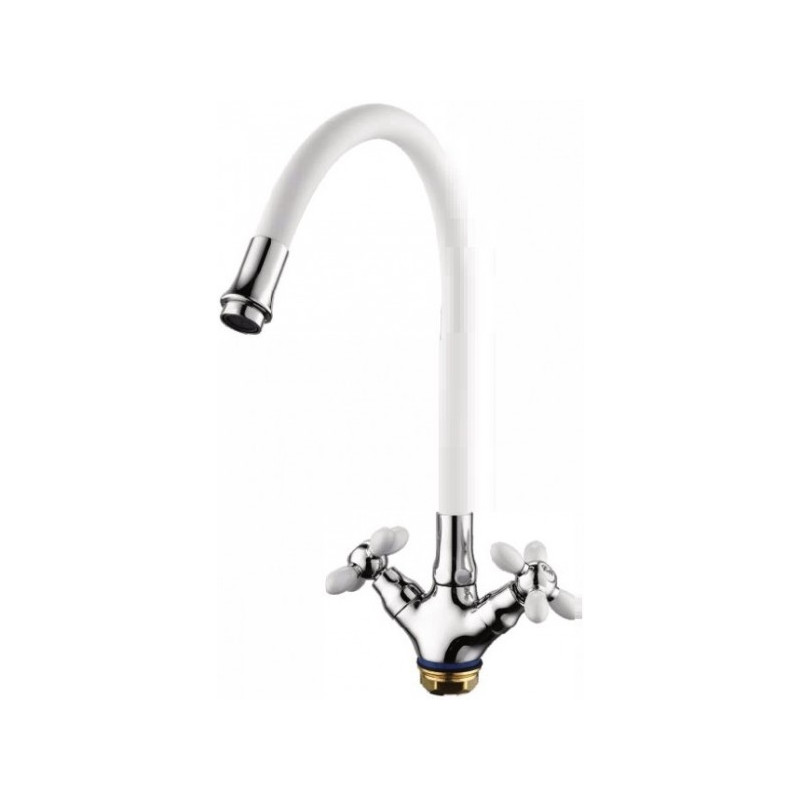 Смеситель Fashun A44127-8 белый/хром