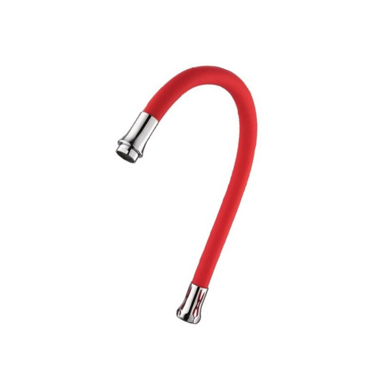 Смеситель Fashun A44127-10 красный/хром излив