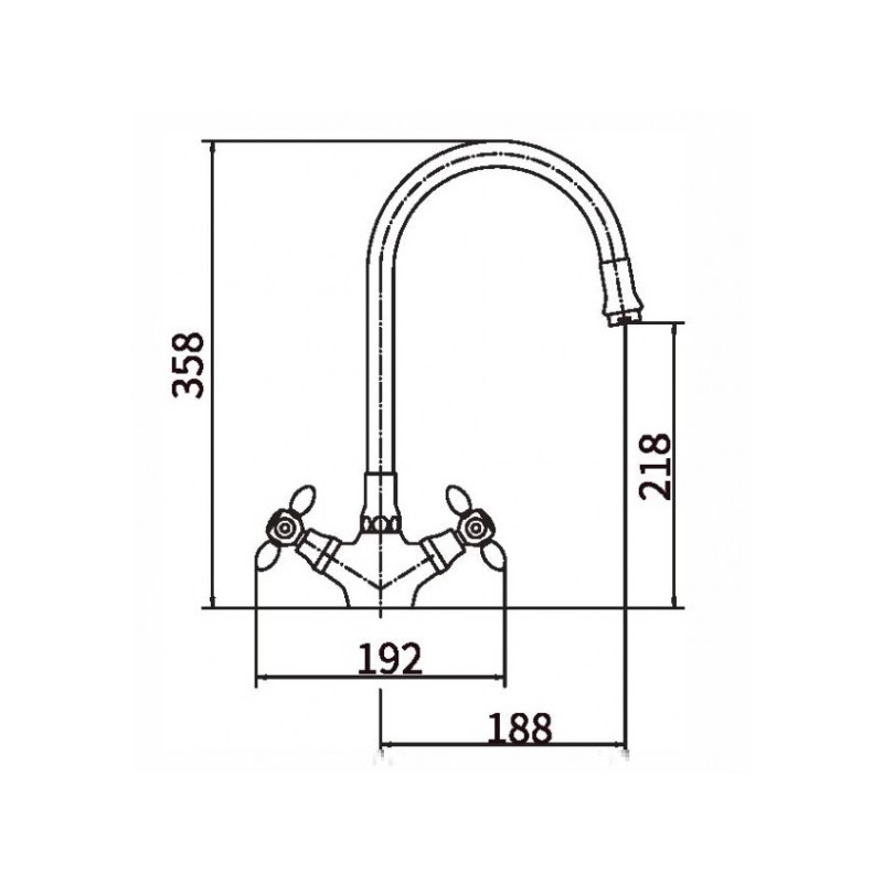 Смеситель Fashun A44127-9 оранжевый/хром размеры