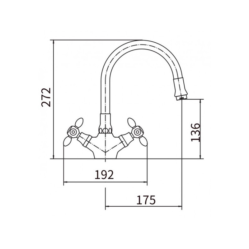 Смеситель Fashun A4419-B7268 красный/хром размеры