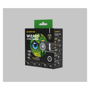 Фонарь Armytek Wizard C1 Pro теплый - коробка