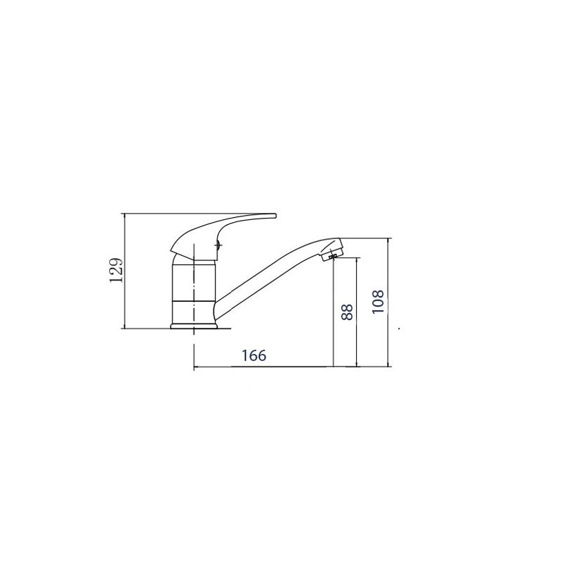 Смеситель Fashun A4503 хром размер