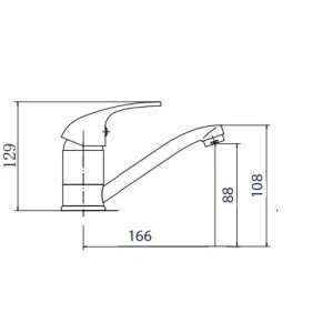 Смеситель Fashun A4503 хром размер