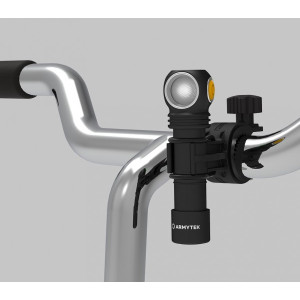 Фонарь Armytek Wizard C2 Pro Max теплый свет - крепление на ручке велосипеда