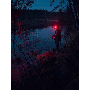 Фонарь Armytek Wizard C2 WR - в работе красный свет