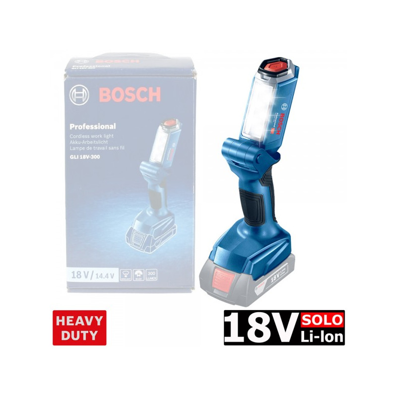 Фонарь Bosch GLI 18V-300 Professional (без АКБ) - коробка