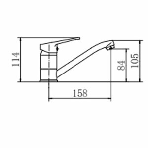 Смеситель Fashun A4513-2 хром размер