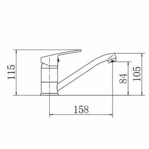 Смеситель Fashun A4516 хром размер