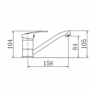 Смеситель Fashun A4537 хром размер