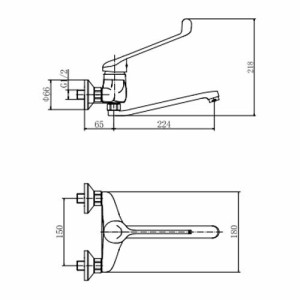 Смеситель Fashun A4654 хром размер
