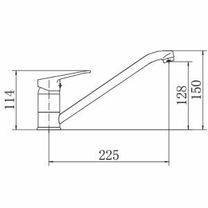 Смеситель Fashun A4813 хром размер