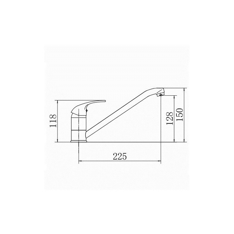 Смеситель Fashun A4815 хром размер