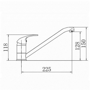 Смеситель Fashun A4815 хром размер